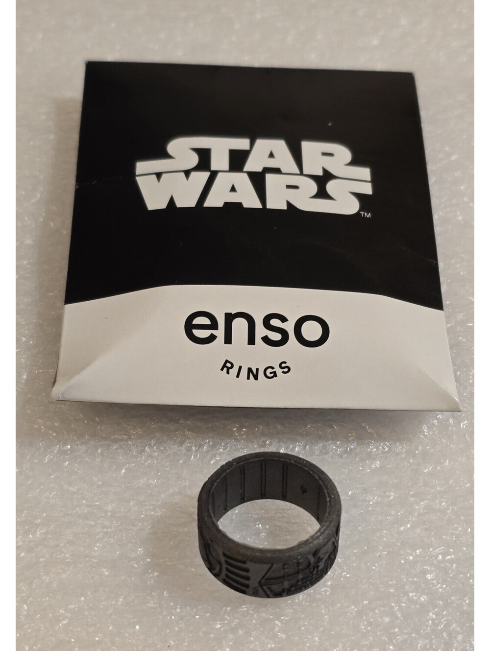 Enso Rings Star Wars Palpatine Ring Silver Silicone Sz 9 Power Of The Darkside